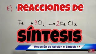 Reacciones Químicas de Síntesis o Combinación [upl. by Ingaborg]