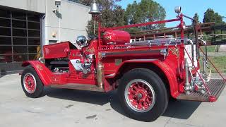 Mill Valley Fire 1924 American LaFrance Fire Engine [upl. by Letnohs994]