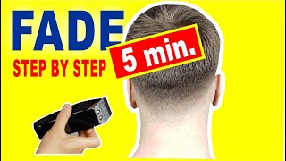 Perfect Fade in 5 Minutes  How to Cut Mens Hair [upl. by Nessej760]