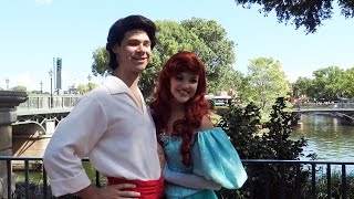 Princess Ariel amp Prince Eric  The Little Mermaid  Meet and Greet  Disney PhotoPass Day  Epcot [upl. by Nylirad458]