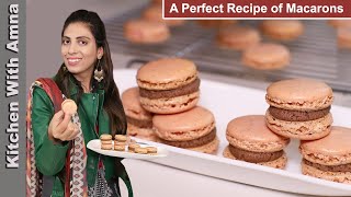 Macarons  A complete guide to making Macarons Recipe  Kitchen With Amna [upl. by Trace692]