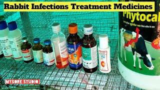 Rabbit common infections Treatment Medicines  Rabbit farm [upl. by Acemahs]