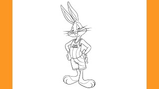 How to Draw BUGS BUNNY  Tune Squad  SPACE JAM A New Legacy [upl. by Asiram]