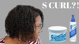 I Tried S Curl Gel Activator on my 4c Natural Hair [upl. by Stefa]