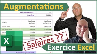 Augmentations de salaires sous condition avec Excel [upl. by Neeruan872]