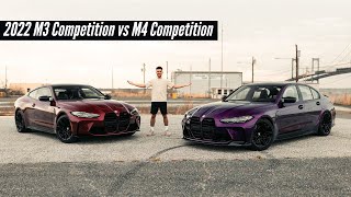 2022 BMW G80 M3 vs G82 M4  The BIG Differences [upl. by Johiah]