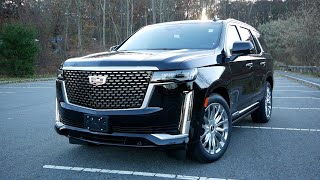 2021 Cadillac Escalade Premium Luxury Review  Start Up Revs Walk Around and Test Drive [upl. by Press]