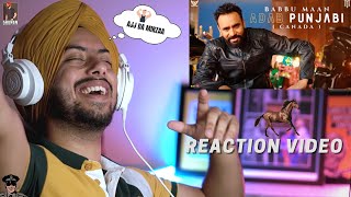 Reaction on Babbu Maan  Adab Punjabi Canada [upl. by Milon234]