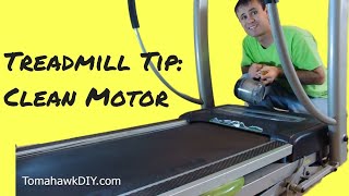 Treadmill Tip 1  Clean Dust From Motor [upl. by Aikenat]