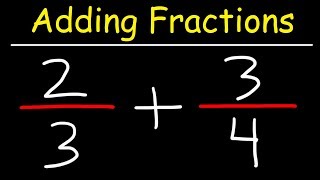 Adding Fractions With Unlike Denominators [upl. by Worrell]