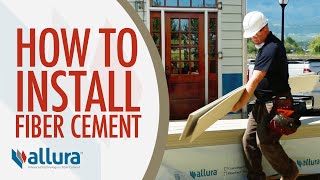 How To Install Fiber Cement Siding  Allura USA [upl. by Corron]