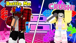 I Challenged My CRUSH To A 1v1 Battle ROBLOX FUNKY FRIDAY [upl. by Ellerol]