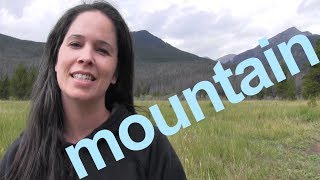 How to Say MOUNTAIN and SENTENCE  American English [upl. by Coveney]