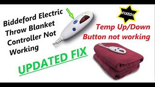 Biddeford Electric Throw blanket controller fix  UPDATED enhancement [upl. by Shafer35]