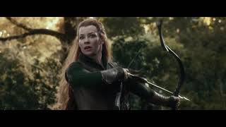 Legolas amp Tauriel save dwarves by Orcs  The Hobbit 2013 [upl. by Hindorff]