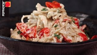 Spaghetti with creamy Peppadew® Sweet Piquanté Pepper sauce [upl. by Carbrey]