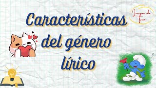 Características del género lírico [upl. by Glanville]