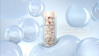 NEW Hyaluronic Acid Ceramide Capsules HydraPlumping Serum  Elizabeth Arden [upl. by Kamaria364]