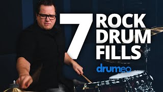 7 Rock Drum Fills for Beginners [upl. by Martelle]