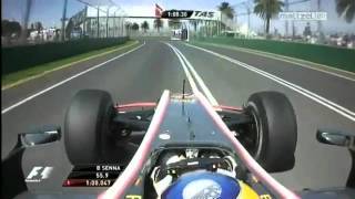 Vuelta OnBoard al circuito de Albert Park Bruno Senna  2010 [upl. by Notlem]