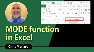 Excel MODE Function and a PivotTable to check results [upl. by Otiv]