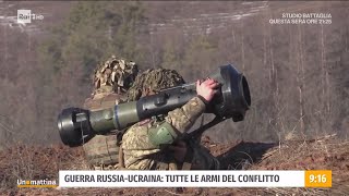 Guerra Russia Ucraina tutte le armi del conflitto  Unomattina  28032022 [upl. by Naujtna]