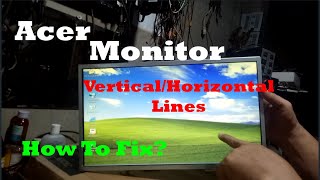 How to Fix Acer Monitor VerticalHorizontal Lines [upl. by Suirauqram205]