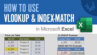 How to Use VLOOKUP and INDEX MATCH in Excel [upl. by Auqinat69]