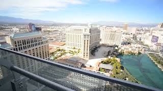 The Cosmopolitan Las Vegas 50th Floor Wraparound Terrace Suite Fountain View Balcony [upl. by Adnicaj]