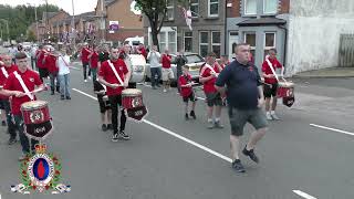 Tullycarnet FB  Gertrude Star FB 60th Anniversary Parade 090722 [upl. by Nnylasor]