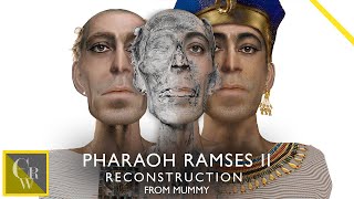 PHARAOH RAMSES II FACIAL RECONSTRUCTION FROM MUMMY [upl. by Harlamert]