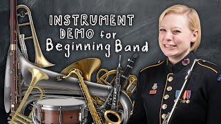 Instrument Demonstration for Beginning Band [upl. by Emmanuel]