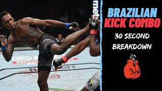 Brazilian Kick Combo Questionmark Kick combination 30 Second Breakdown [upl. by Nnahtebazile]