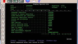 AS400 Tutorial  WRKSPLF [upl. by Allx]