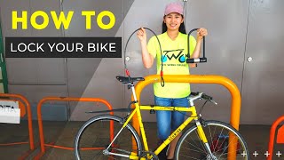 How To Lock Your Bike  The RIGHT Way [upl. by Aydiv]