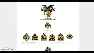 US Military Academies Rank Insignia [upl. by Hwu]