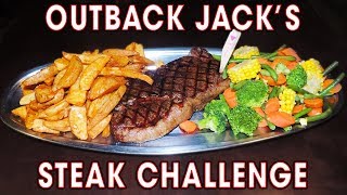 OUTBACK JACKS STEAK CHALLENGE  Randy Santel [upl. by Notgnilliw24]