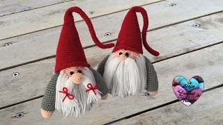 Gnome de Noël Amigurumi crochet papa Christmas Gnome father english subtitle [upl. by Savina]