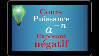 puissance négative an • Règles de calcul avec un exposant négatif • Cours Seconde Mathématiques [upl. by Orelu765]