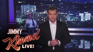 Matt Damon Takes Over Jimmy Kimmel Live [upl. by Plath]