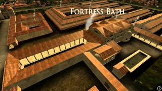 Animation of ancient Roman Fort in Caerleon Wales [upl. by Boucher429]