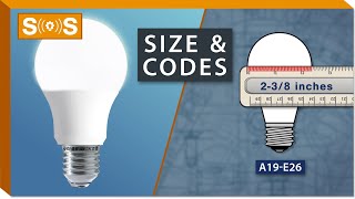 Standard Light Bulb  Size amp Codes  Spec Sense [upl. by Petersen]