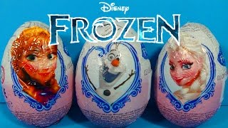 Disney FROZEN surprise eggs Unboxing 3 eggs surprise Disney FROZEN [upl. by Birch516]