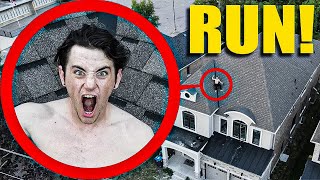 If you ever see your roommate do this on the roof RUN he freaked out [upl. by Noit]