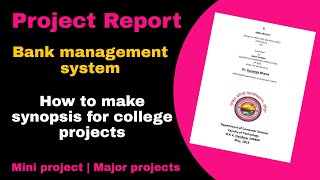 how to make project report in hindi  mini project  Major project report  Synopsis Writing [upl. by Jeraldine743]