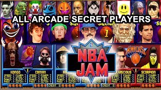 NBA Jam Series ALL Arcade Secret Characters [upl. by Drolyag927]