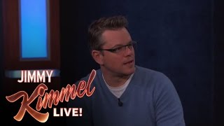 Sarah Silverman Talks to Matt Damon About Her Relationship with Jimmy Kimmel [upl. by Roberson]