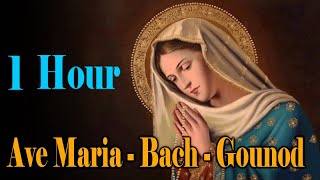 Ave Maria Bach Gounod  Relaxing Classic Piano Music  1 HOUR  Ave Maria Instrumental Piano Cello [upl. by Enilrac]