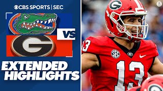 Florida vs No 1 Georgia Extended Highlights  CBS Sports HQ [upl. by Dorraj393]