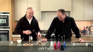 How to make a frappé coffee using an aerolatte milk frother [upl. by Ajiam]